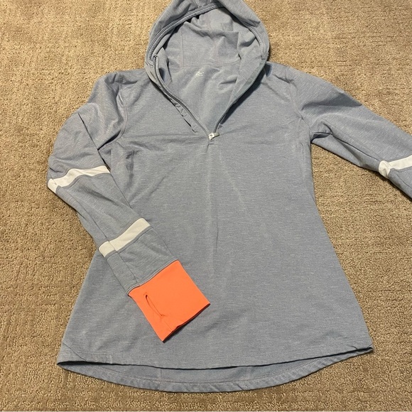 GAP Tops - {GapFit} Athletic Half Zip Pullover Hoodie | Sunny Grey ~ Size Small